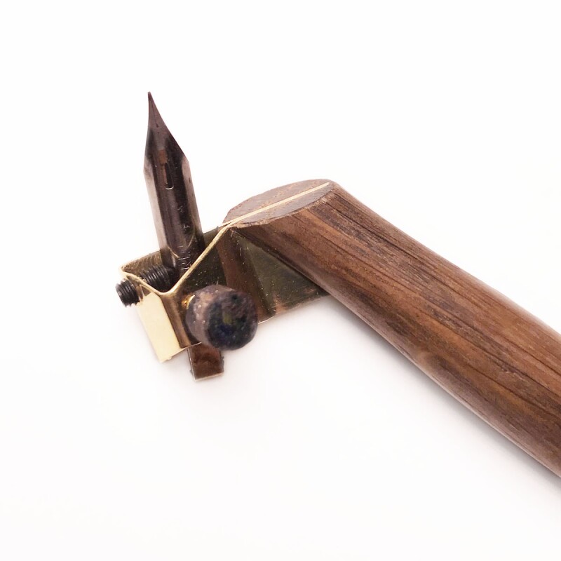 С регулировкой угла пера// Дубовый косой держатель для пера Calligraphica Oblique Domique Pen Holder, универсальный