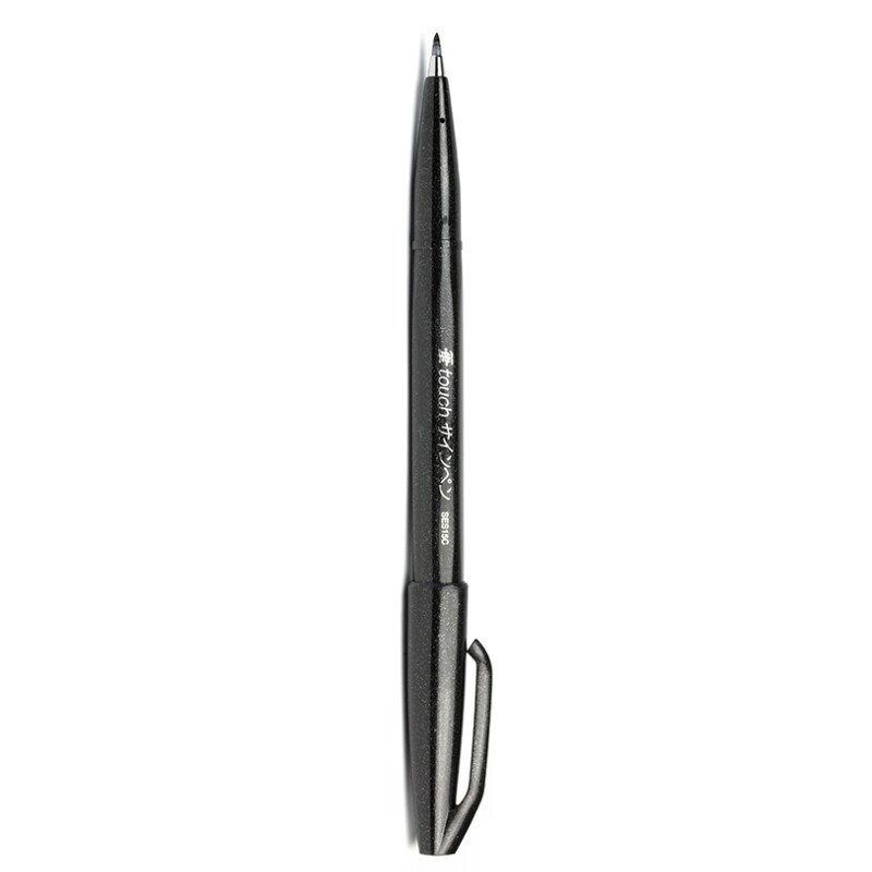 Брашпен / Ручка-кисть Pentel Touch Pen black