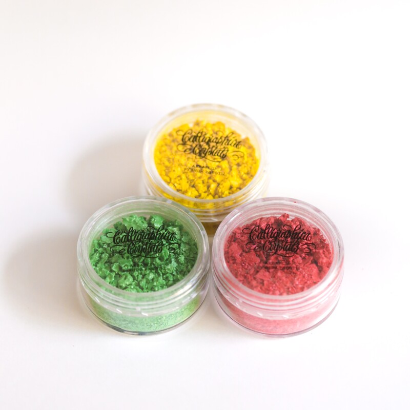 Набор акварели для каллиграфии Сalligraphica Crystals Set - Лето , 3 цвета
