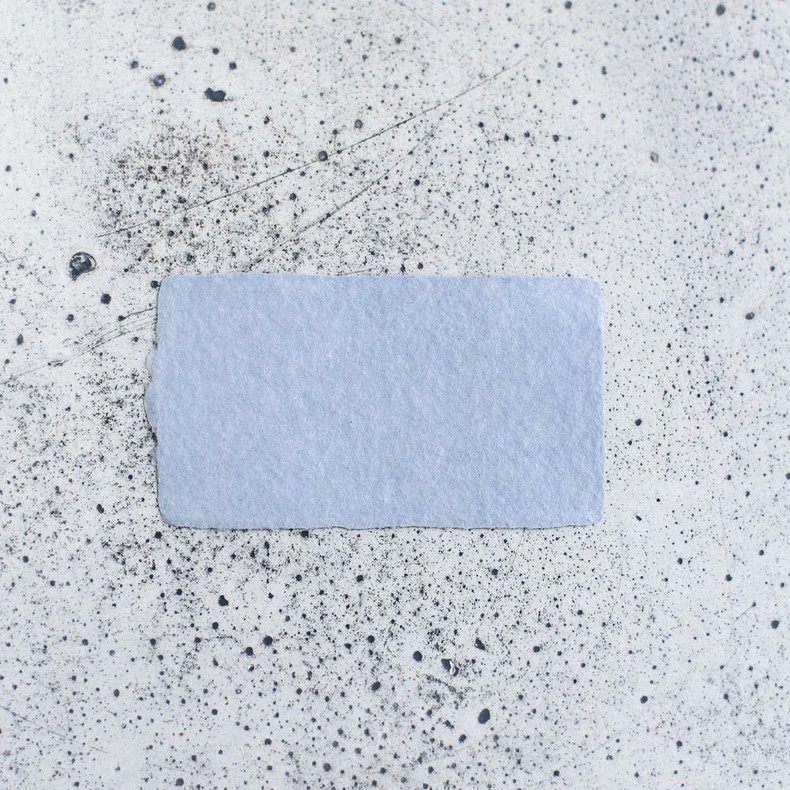 Бумага ручного литья Classic Perfection, банкетная карточка 5,5х9,5 (Светло голубой)