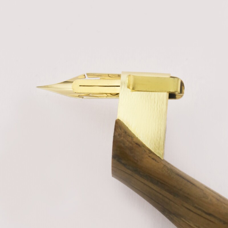 С регулировкой угла пера// Дубовый косой держатель для пера Calligraphica Oblique Domique Pen Holder, универсальный