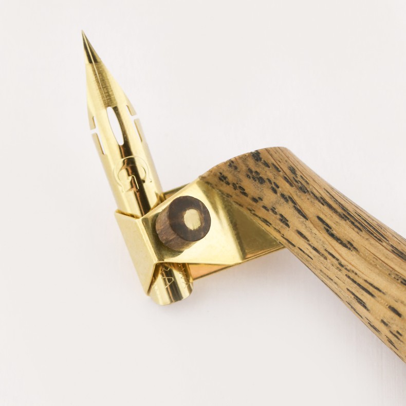 Дубовый косой держатель для пера Calligraphica Oblique Domique Pen Holder, универсальный