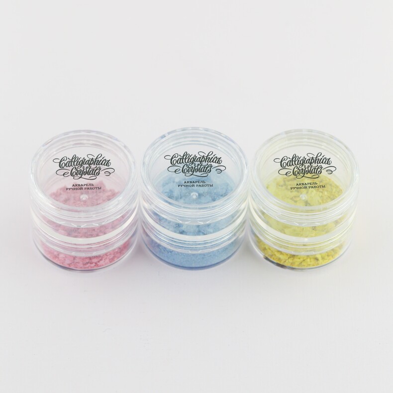 Набор акварели для каллиграфии Сalligraphica Crystals Set - Зефир , 3 цвета