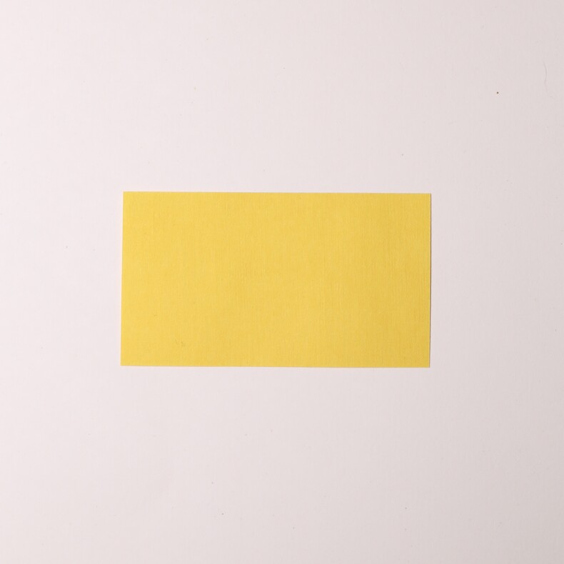 Банкетная карточка 5х9, 10 шт,  желтый