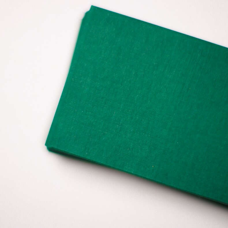 Банкетная карточка 5х9, 10 шт,  зелёный
