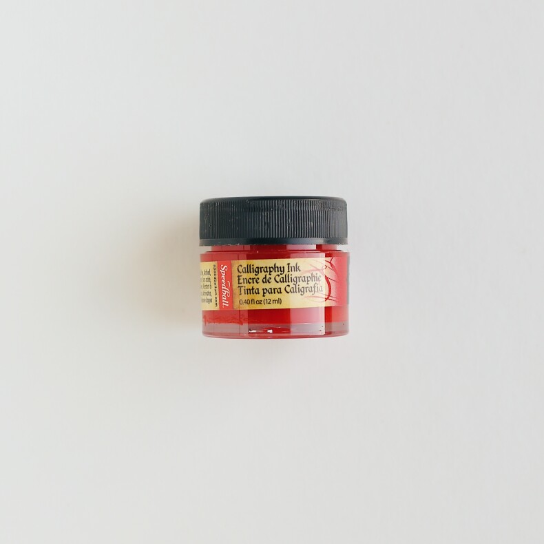 Тушь Speedball Pigmented Acrylic ink, красная